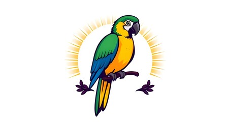 Fototapeta premium parrot icon