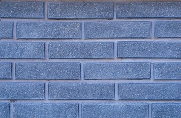 Blue-gray brick wall. Facing decorative brick. Brickwork texture.