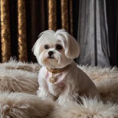 A small white Maltese