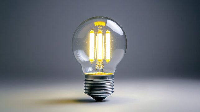 A G bi-pin LED bulb used in small fixtures, white background