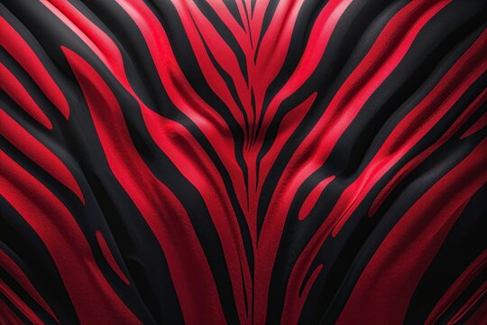 Bold Crimson Zebra Stripes Background Texture for Eye-Catching Visual Designs