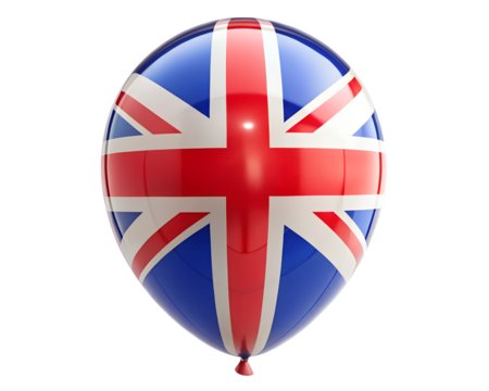 united kingdom flag on white background