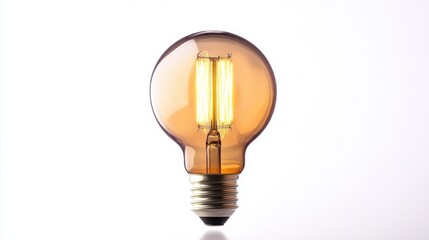 A stylish LED filament bulb designed for ambient lighting, white background