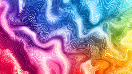 Obraz premium Abstract vector wave background. colored waves design element. curved lines isolated on white background. eps Hyperspectral Waves. Illustration