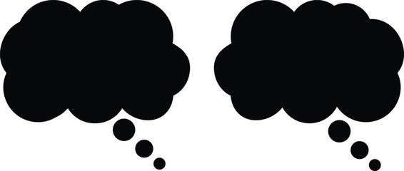 Speech Bubble Icons Set. Black speech bubble collection. Talk bubble. Set of speech bubble. Speech bubble comic. Cloud speech bubbles collection. vector illustration