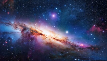 Obraz premium nebula galaxy starfield in outer space infinity universe