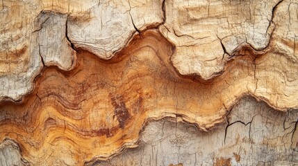 Textured close up of a natural wood surface showing grain patterns