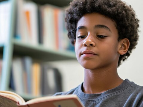 Confident Student Reading Aloud to Class