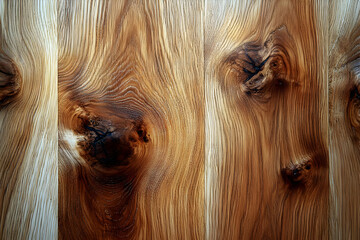Naklejka premium Close Up Wood Panel Texture With Knots