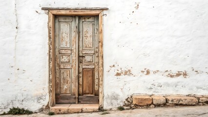 Old Wooden Door with Rustic Texture