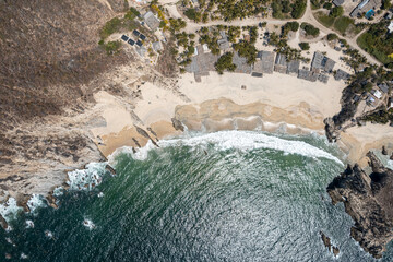 Maruata Beach in the municipality of Aquila, Michoacan, Mexico
