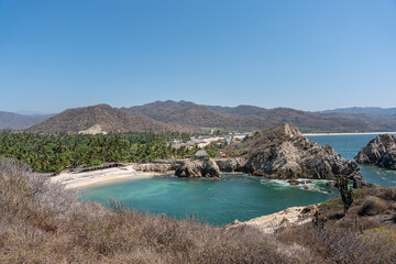 Maruata Beach in the municipality of Aquila, Michoacan, Mexico