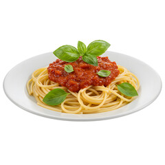 Classic Italian Spaghetti with Rich Tomato Sauce & Fresh Basil