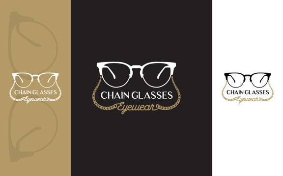 Eyewear chain glasses modern logo