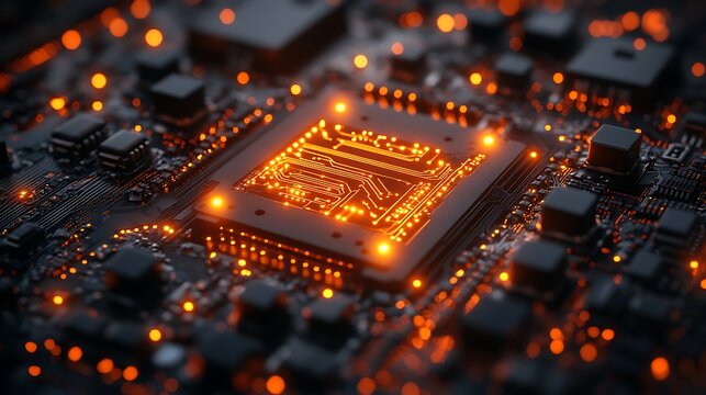Close-up of luminous circuit board technology high resolution hd wallpaper