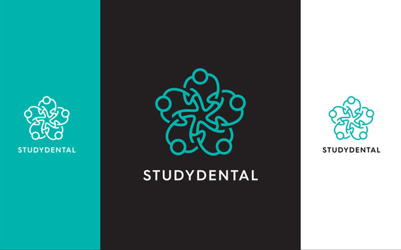 Study Club Dental modern logo