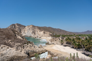 Maruata Beach in the municipality of Aquila, Michoacan, Mexico