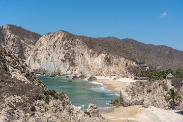 Maruata Beach in the municipality of Aquila, Michoacan, Mexico, March 10, 2025.
