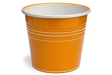 Orange disposable party cup