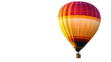 Obraz premium Red Orange Yellow Hot Air Balloon in Bright Sky