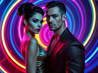 young couple dancing