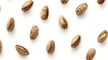 Obraz premium pistachios with shell isolated on white