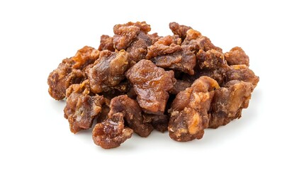Fototapeta premium Fried and Crispy Chicken Gizzards on a White
