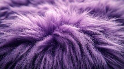 Fototapeta premium Purple faux fur texture close-up for backgrounds or design