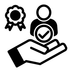 Trustworthiness Icon - Mixed Style - Business Value Themes