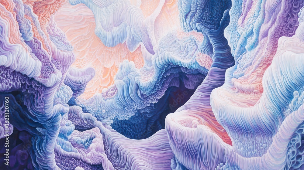 Canvas Prints swirling patterns in a gentle fantasy world