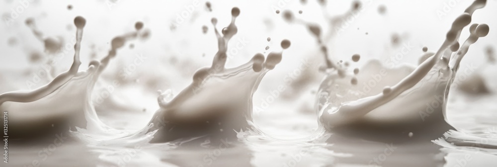 Poster dynamic splashes create captivating patterns in liquid surfaces during artistic exploration