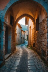 Fototapeta premium Saint Come d'Olt in Aveyron