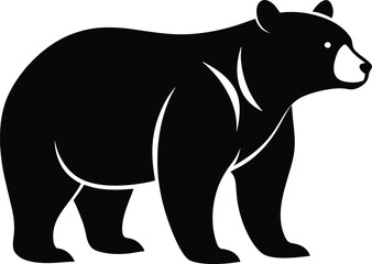 Bear Silhouette File, Bear Icon Vector
