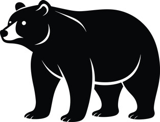 Bear Silhouette File, Bear Icon Vector