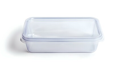 Plastic box lid cover top view with clipping