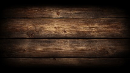 Wood planks Grain texture shines in simple, dark, rustic wooden floorboards or wall paneling
