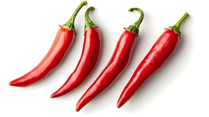 Chili pepper on white background