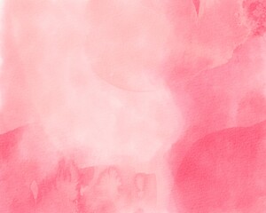 Abstract pink watercolor art background for cards, flyers, posters, banners, and cover designs. Hand drawn flower illustration for Valentines Day. Watercolour brush strokes. Rose. Flower backdrop.