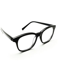 A pair of thin round glasses with silver frames on a white background featuring caustics effects