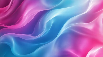 Fototapeta premium Abstract Pink and Blue Flowing Fabric Texture Background