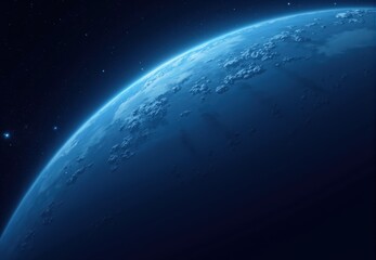 Fototapeta premium Nighttime Earth Viewed from Space