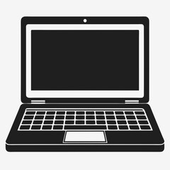 laptop isolated on white background