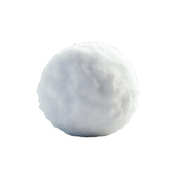 Fototapeta premium Perfect Snowball Winter Fun isolated on transparent background