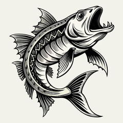 fish tattoo vector