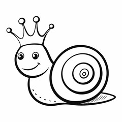 funny snail cartoon