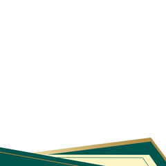 Obraz premium vector illustration of an abstract border frame elegant gold with lines