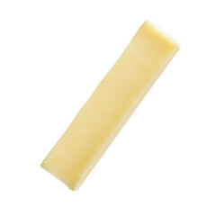 Single Stick of Cheese isolated on transparent background
