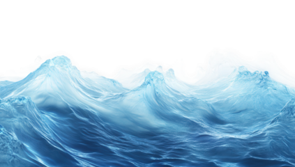 a serene depiction of ocean waves showcasing the beauty and movement of water in shades of blue creating a calming and tranquil atmosphere