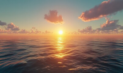 Fototapeta premium Sunset over the Ocean