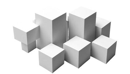 Obraz premium Three dimensional render On white background PNG